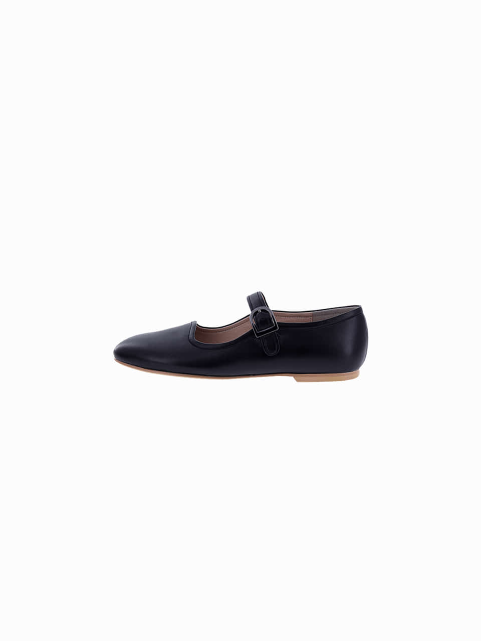 wave maryjane flat shoes_black_20504
