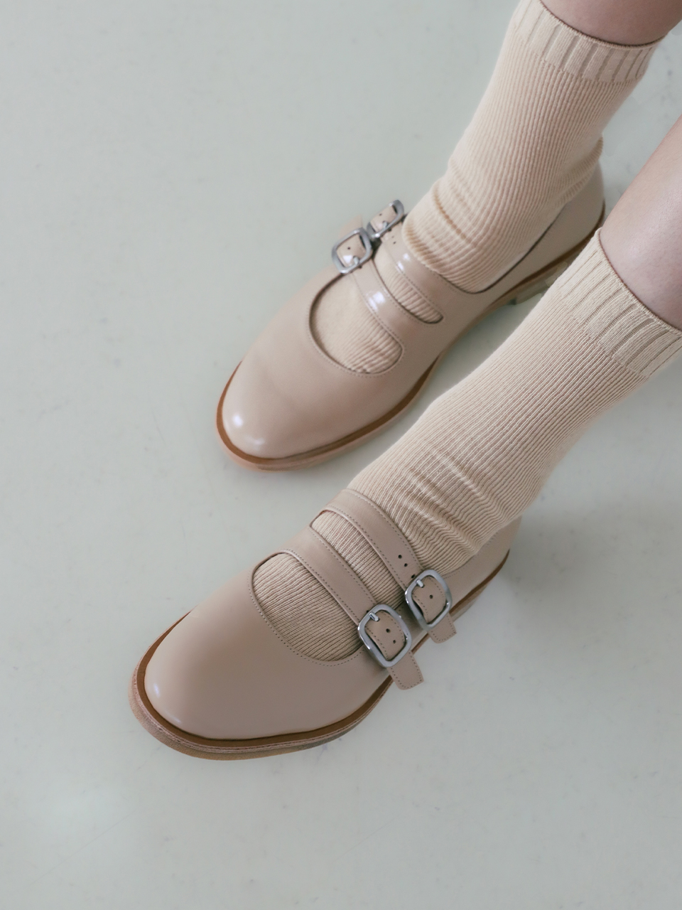 Lin maryjane shoes_23506_beige